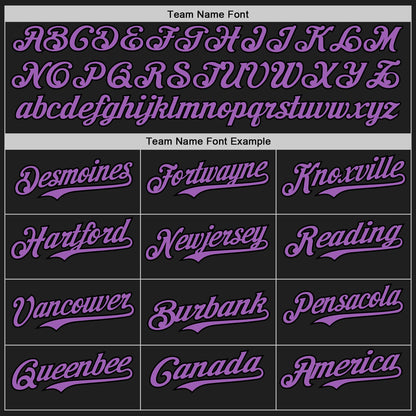 Custom Black Medium Purple-Medium Pink 3D Pattern Design Confetti Authentic Baseball Jersey - Sky-Custom
