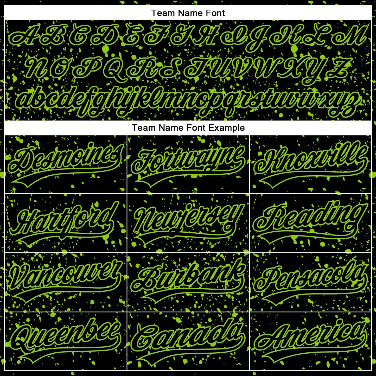 Custom Black Neon Green 3D Pattern Design Abstract Splatter Ink Authentic Baseball Jersey - Sky-Custom