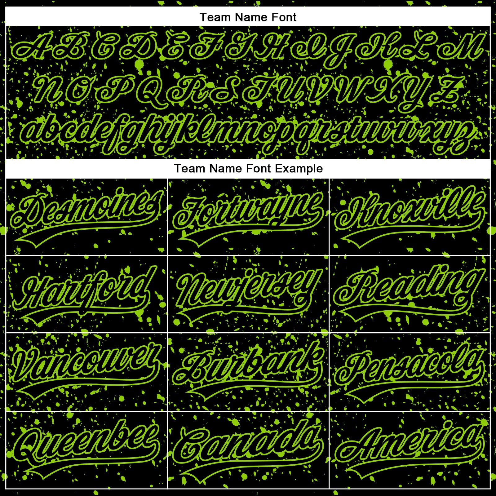 Custom Black Neon Green 3D Pattern Design Abstract Splatter Ink Authentic Baseball Jersey - Sky-Custom