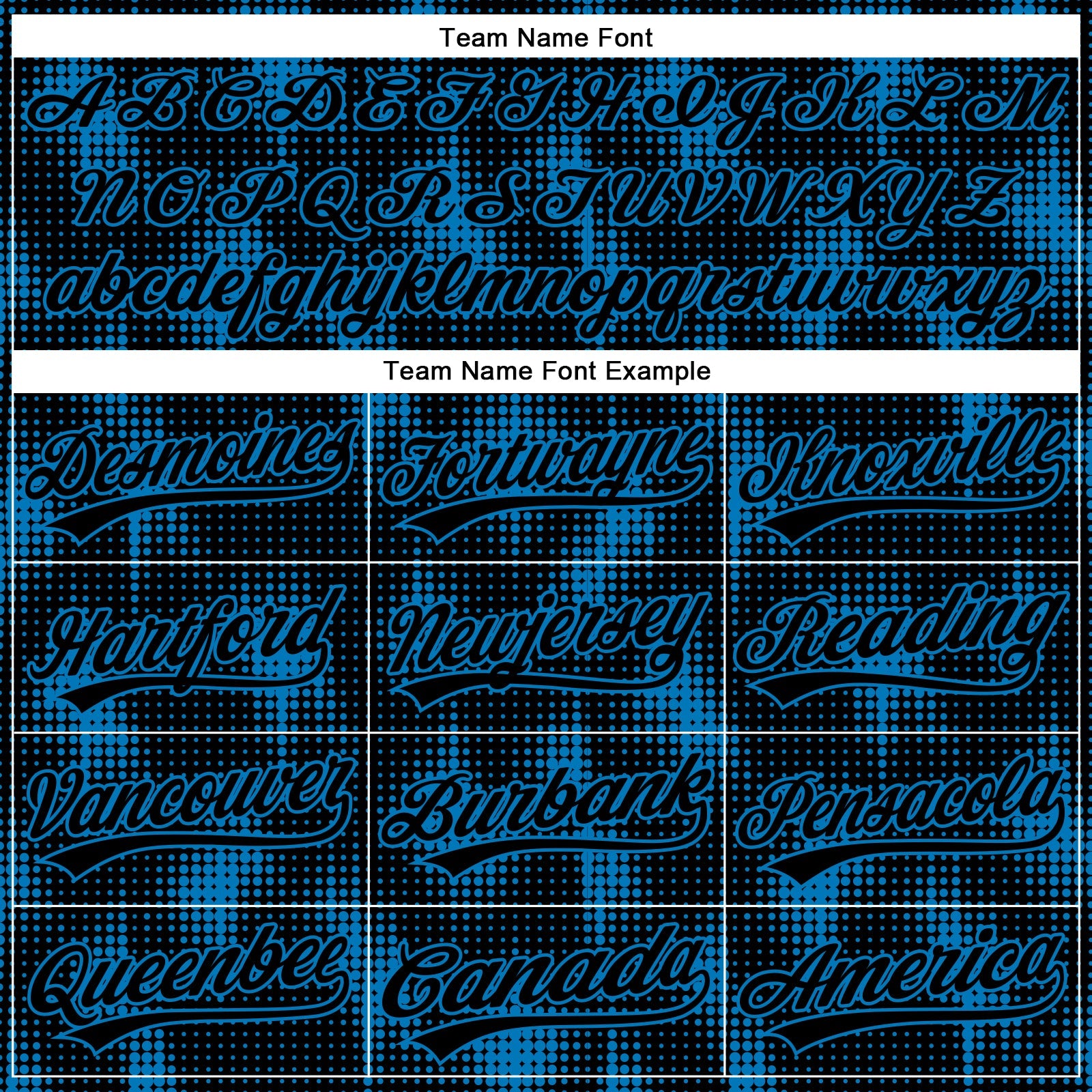 Custom Black Blue 3D Pattern Design Halftone Dots Authentic Baseball Jersey - Sky-Custom