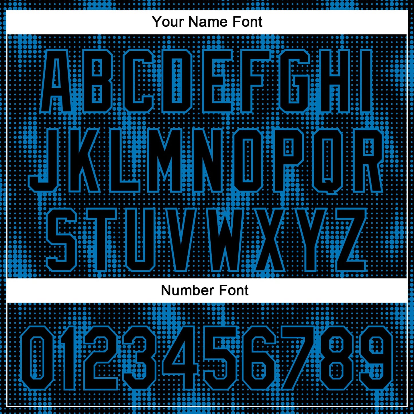 Custom Black Blue 3D Pattern Design Halftone Dots Authentic Baseball Jersey - Sky-Custom