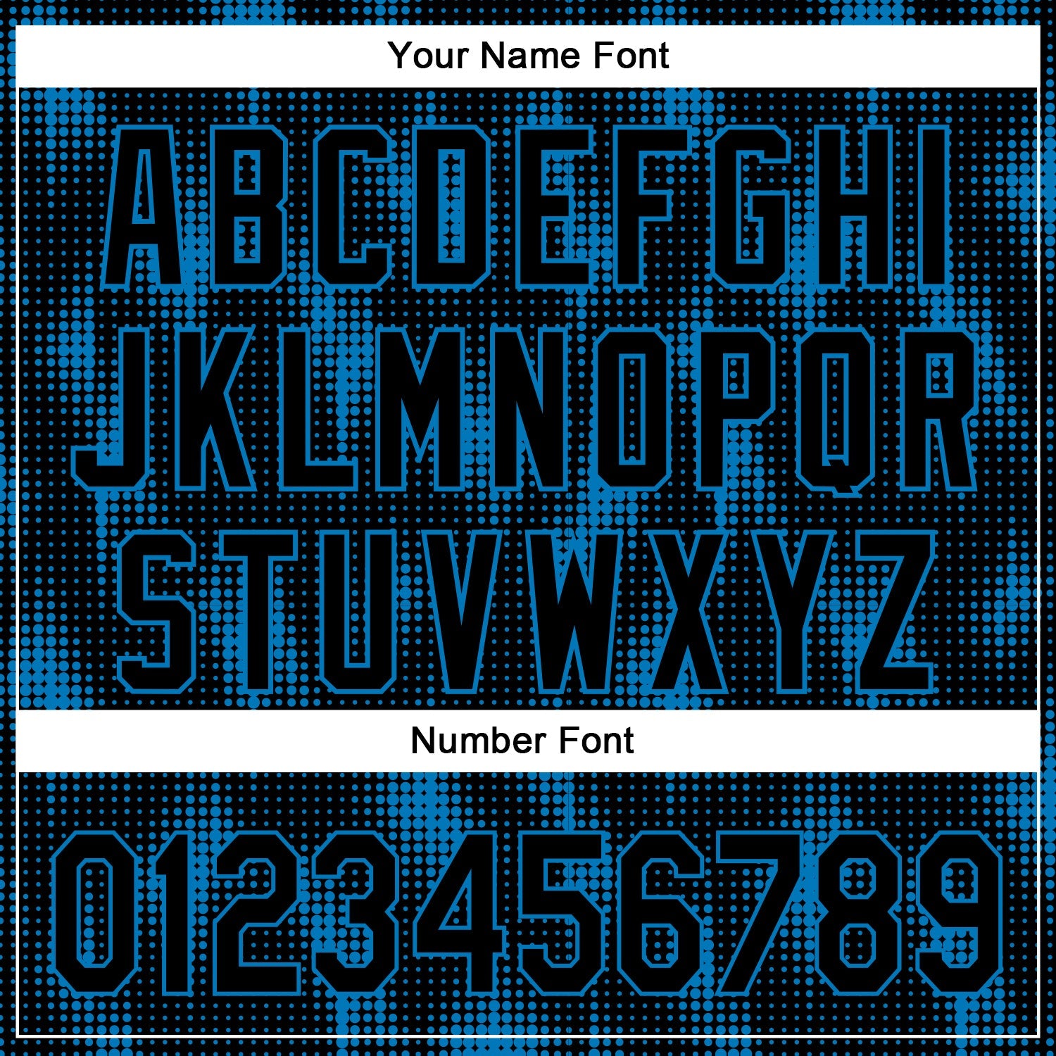 Custom Black Blue 3D Pattern Design Halftone Dots Authentic Baseball Jersey - Sky-Custom