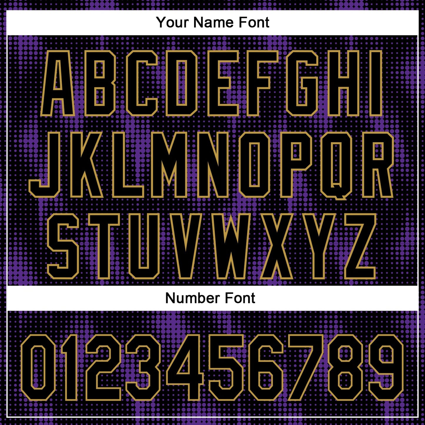 Custom Black Purple-Old Gold 3D Pattern Design Halftone Dots Authentic Baseball Jersey - Sky-Custom