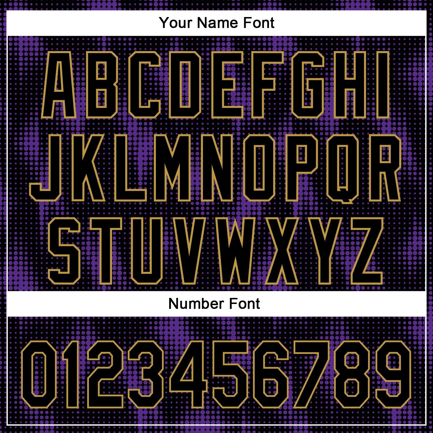 Custom Black Purple-Old Gold 3D Pattern Design Halftone Dots Authentic Baseball Jersey - Sky-Custom