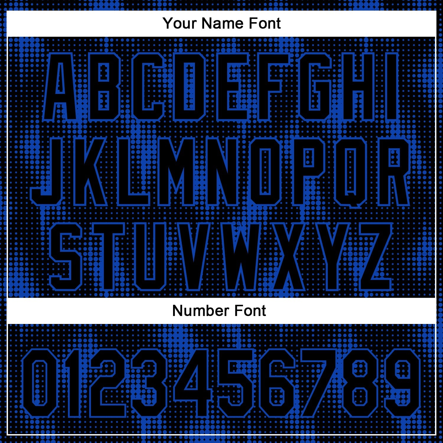 Custom Black Thunder Blue 3D Pattern Design Halftone Dots Authentic Baseball Jersey - Sky-Custom