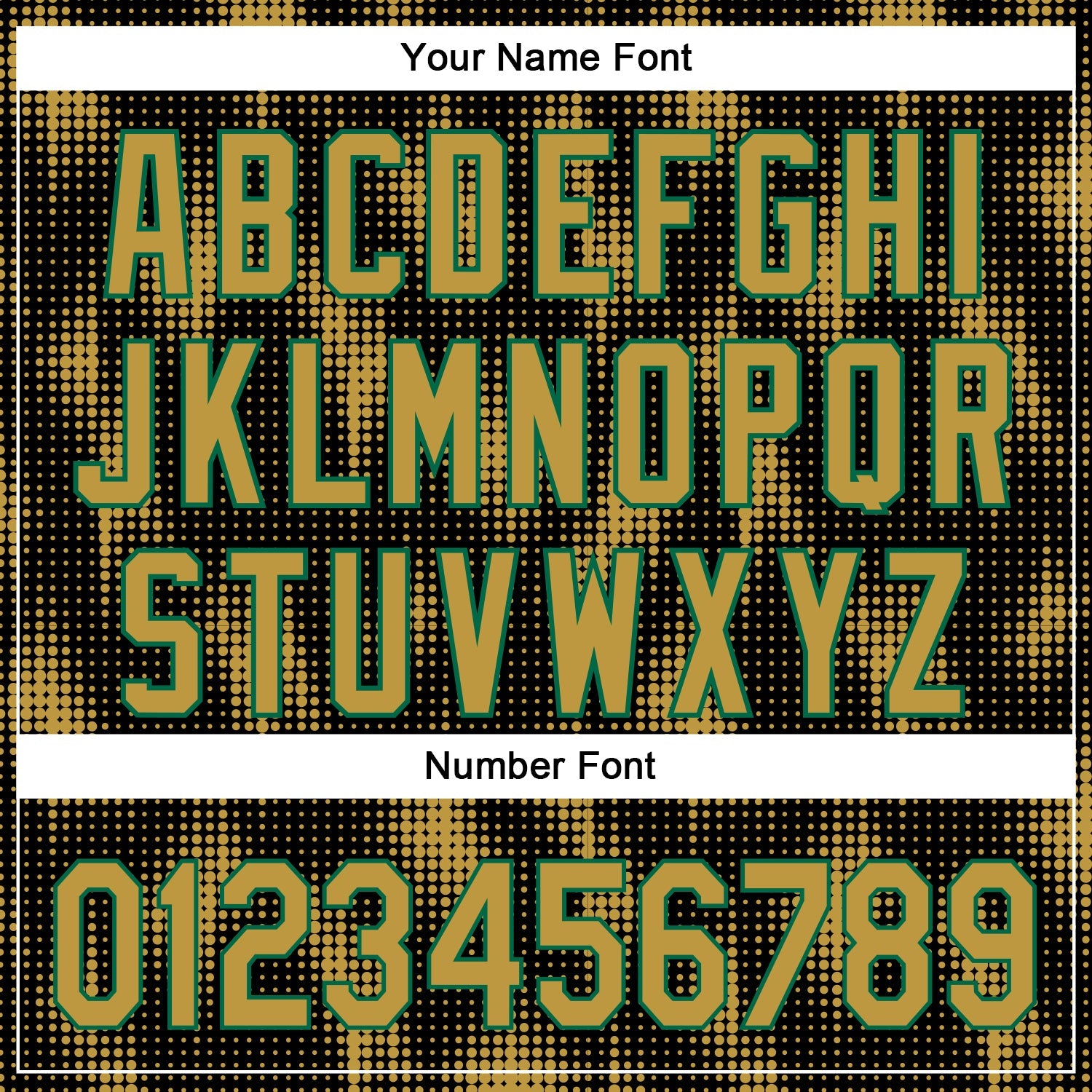 Custom Black Old Gold-Kelly Green 3D Pattern Design Halftone Dots Authentic Baseball Jersey - Sky-Custom