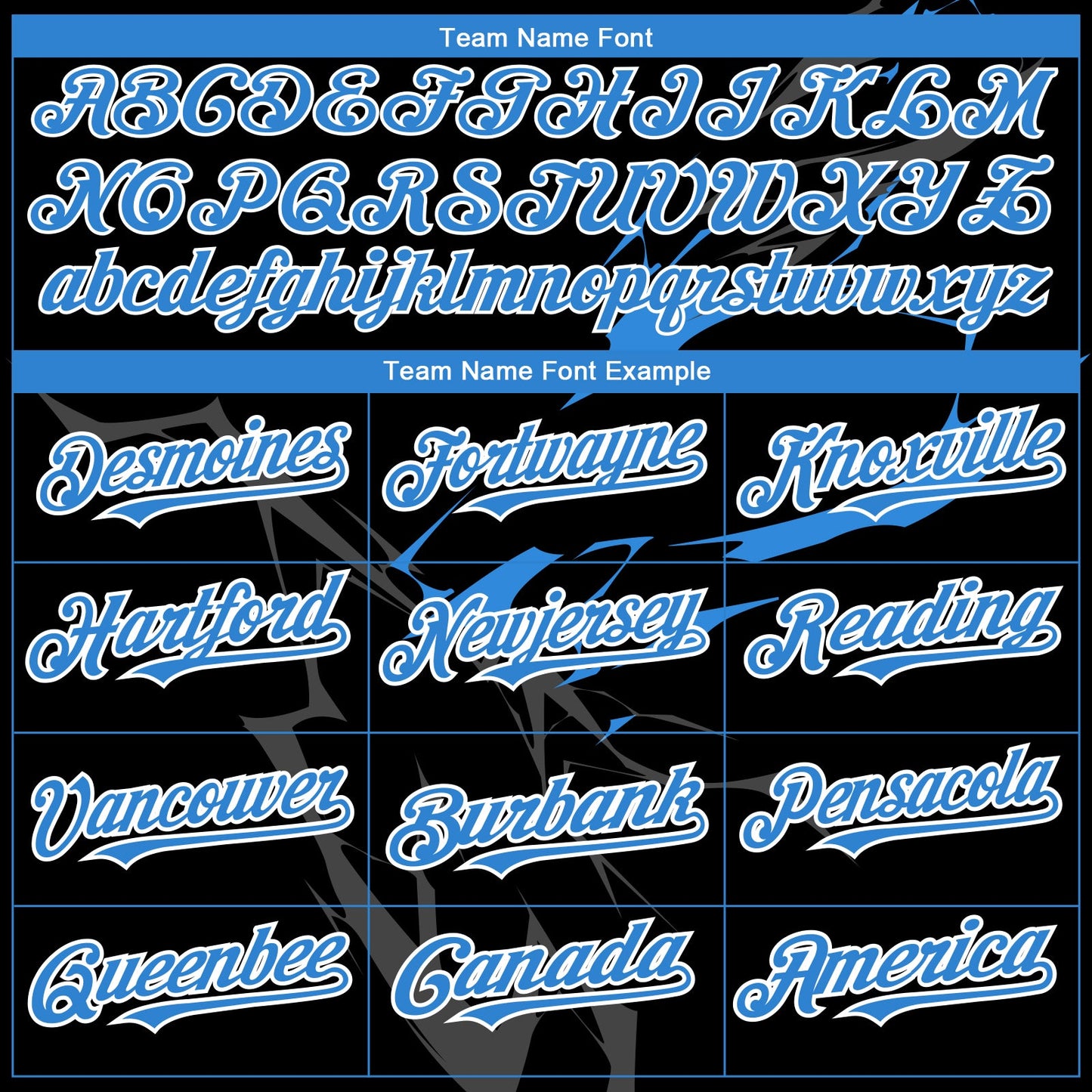 Custom Black Electric Blue-White 3D Pattern Design Lightning Authentic Baseball Jersey - Sky-Custom