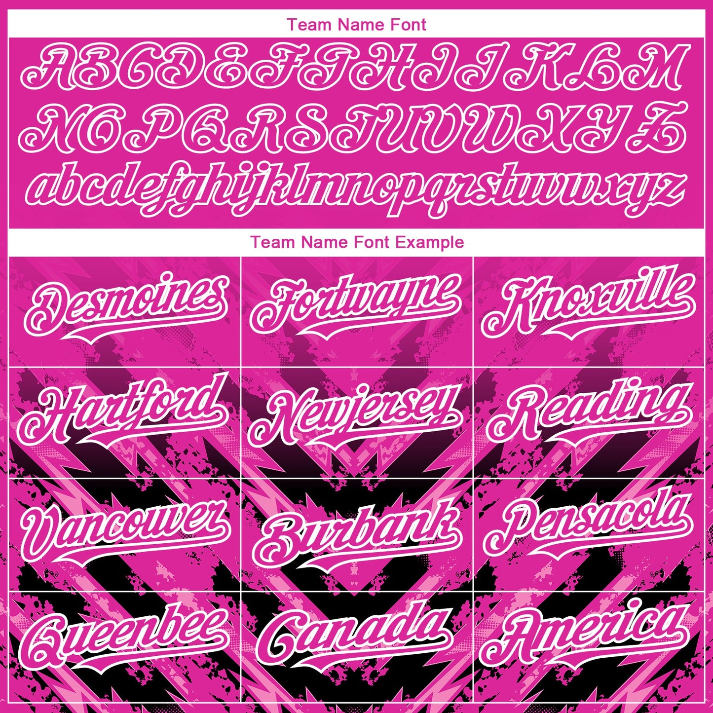 Custom Deep Pink Black-White 3D Pattern Design Abstract Arrow Authentic Baseball Jersey - Sky-Custom