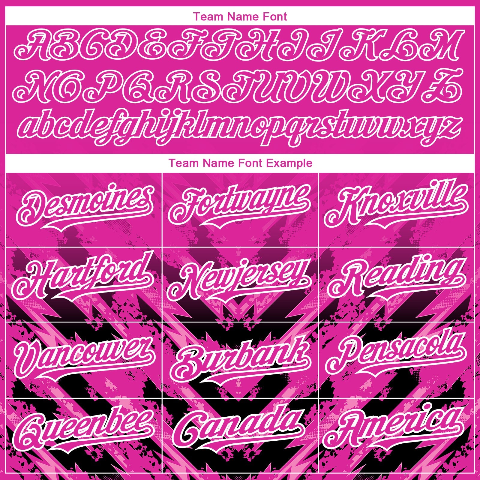 Custom Deep Pink Black-White 3D Pattern Design Abstract Arrow Authentic Baseball Jersey - Sky-Custom