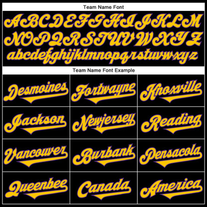 Custom Black Yellow-Purple 3D Pattern Design Rave Tree With Eye Authentic Baseball Jersey - Sky-Custom