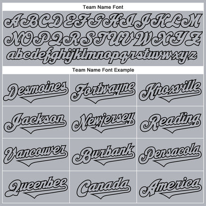 Custom Gray Black 3D Pattern Design Rave Halloween Pumpkin Authentic Baseball Jersey - Sky-Custom