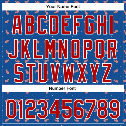 Custom Thunder Blue Red-White 3D American Flag Authentic Baseball Jersey - Sky-Custom