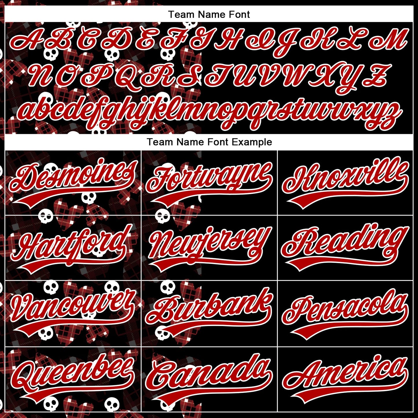 Custom Black Red-White 3D Gothic Style Skull Authentic Baseball Jersey - Sky-Custom