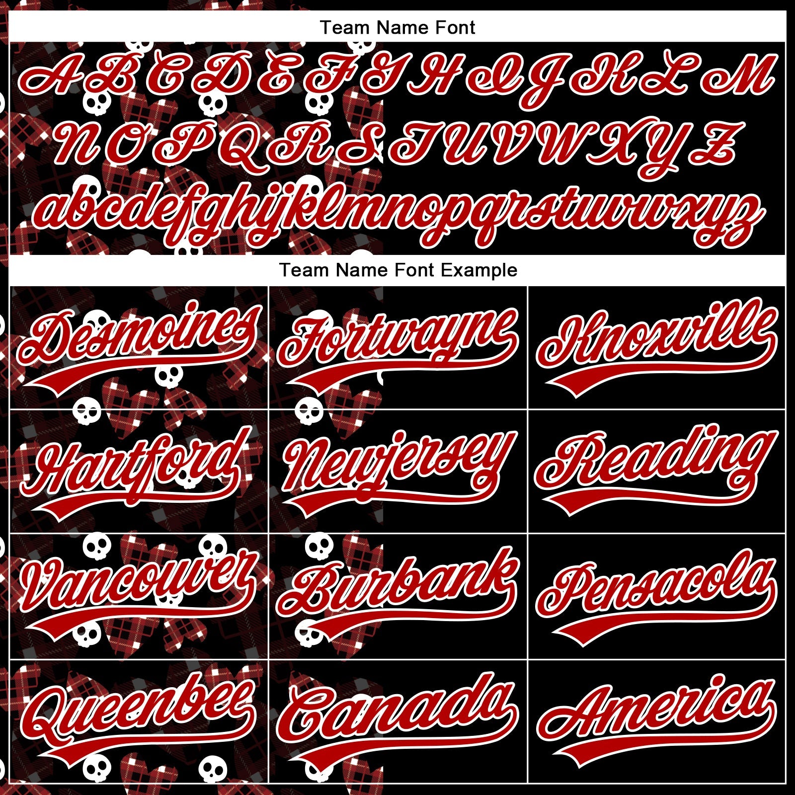 Custom Black Red-White 3D Gothic Style Skull Authentic Baseball Jersey - Sky-Custom