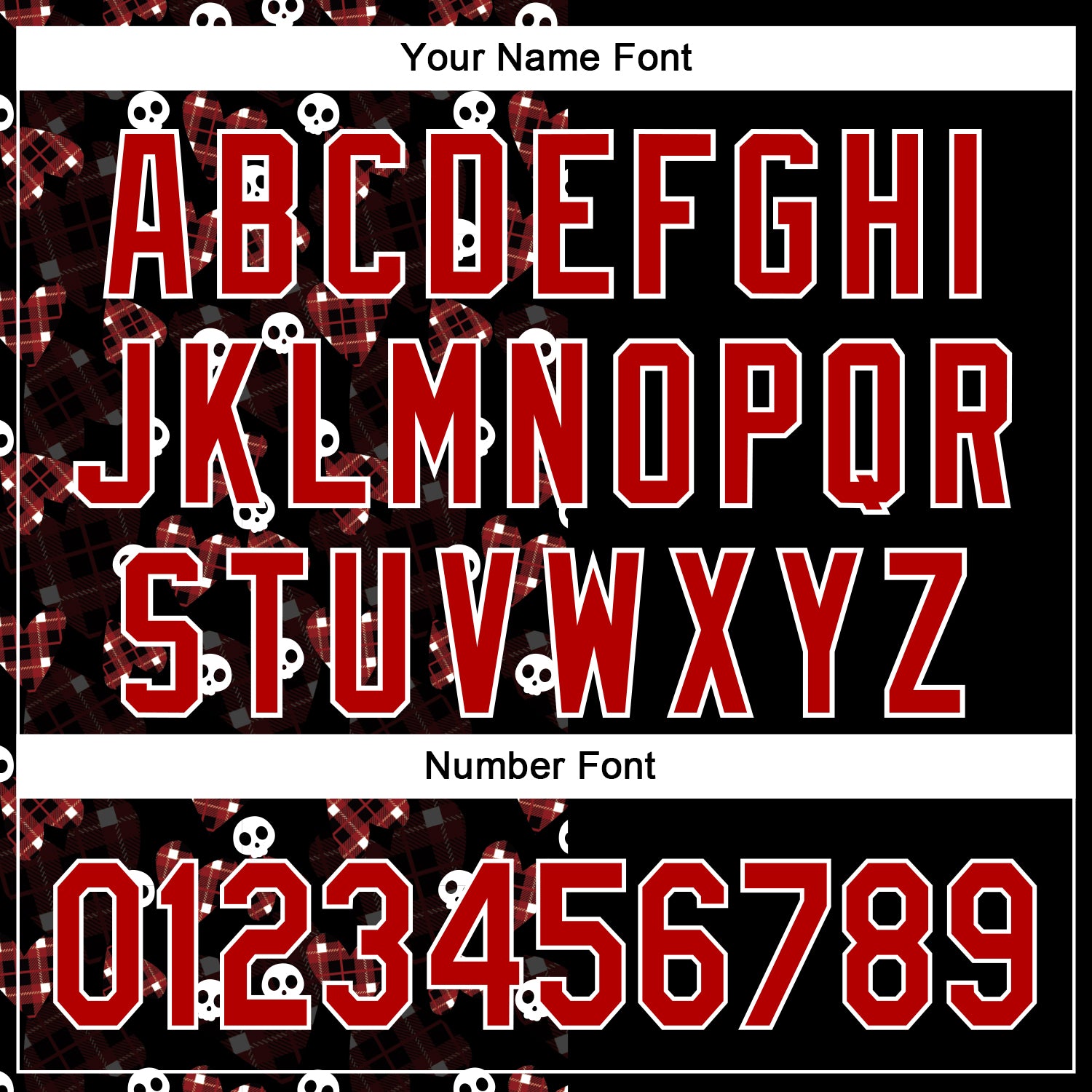 Custom Black Red-White 3D Gothic Style Skull Authentic Baseball Jersey - Sky-Custom