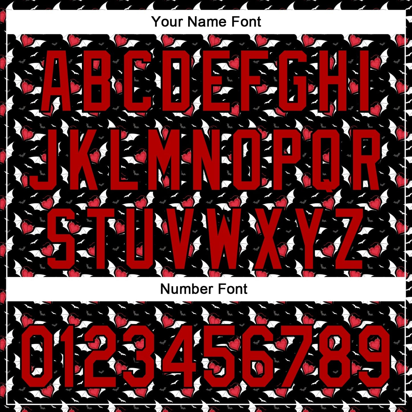 Custom Black Red 3D Pattern Design Gothic Style Devil Heart Authentic Baseball Jersey - Sky-Custom