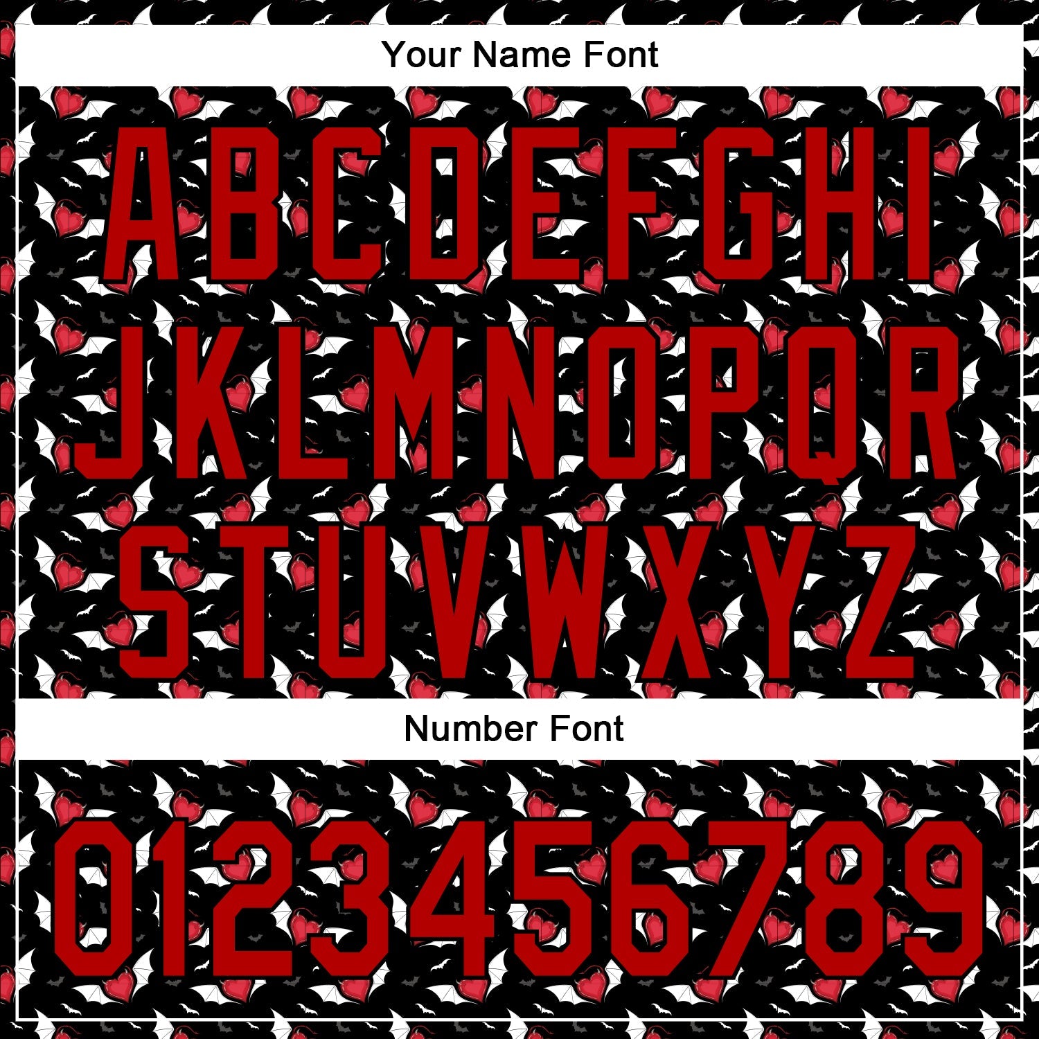 Custom Black Red 3D Pattern Design Gothic Style Devil Heart Authentic Baseball Jersey - Sky-Custom