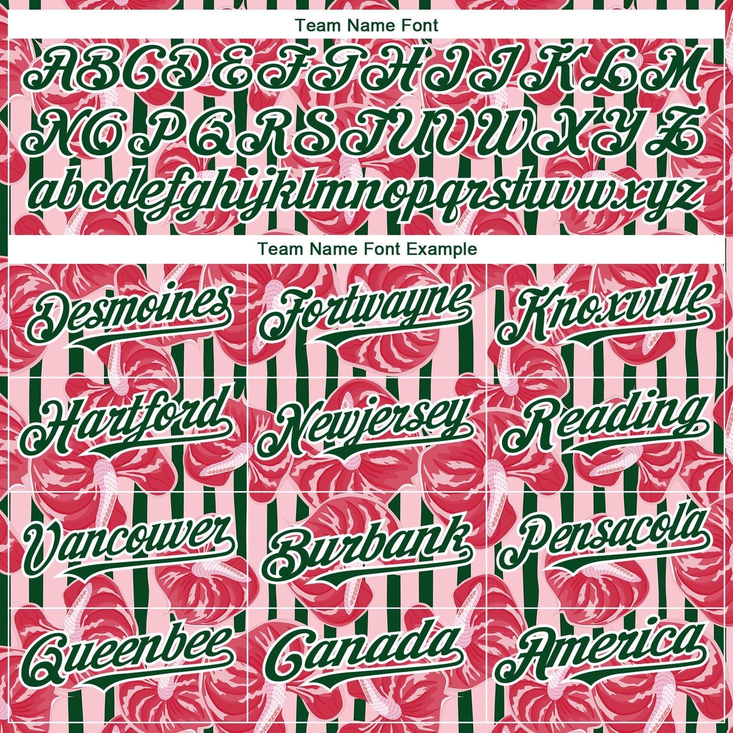 Custom Medium Pink Green-White 3D Pattern Design Tropical Anthurium Flower Authentic Baseball Jersey - Sky-Custom