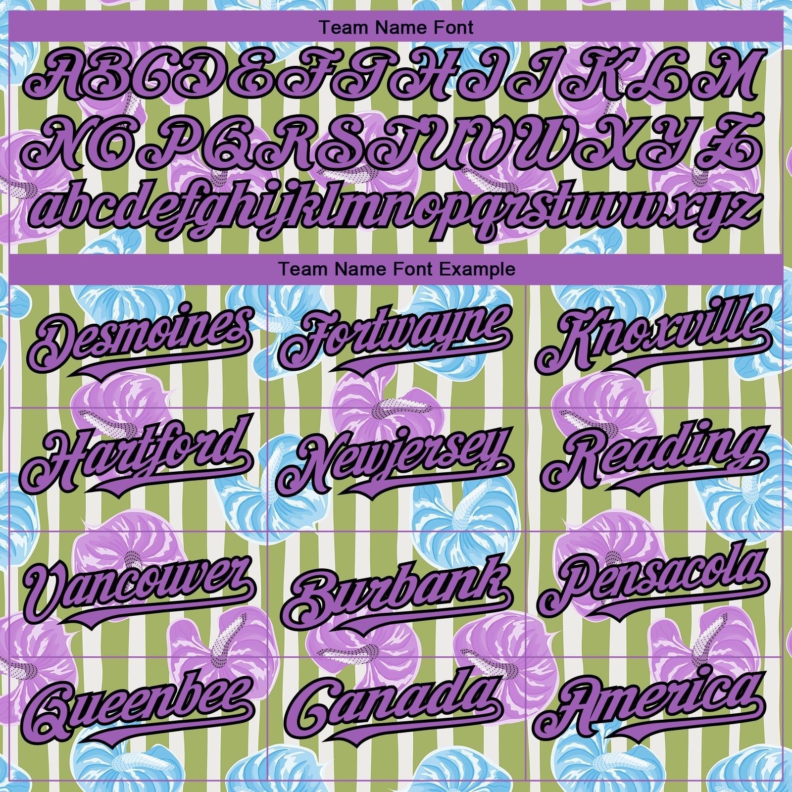 Custom Olive Medium Purple-Black 3D Pattern Design Tropical Anthurium Flower Authentic Baseball Jersey - Sky-Custom