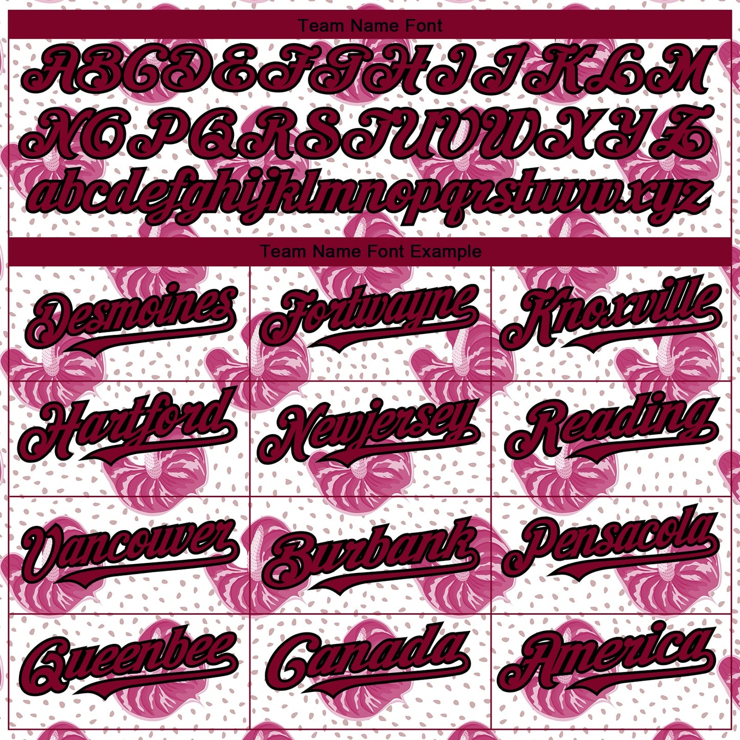 Custom White Maroon-Black 3D Pattern Design Tropical Anthurium Flower Authentic Baseball Jersey - Sky-Custom