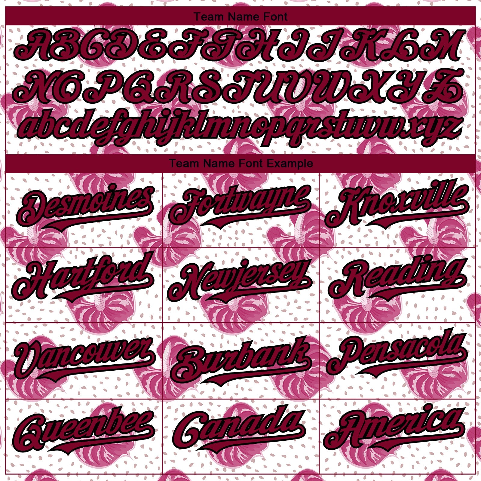 Custom White Maroon-Black 3D Pattern Design Tropical Anthurium Flower Authentic Baseball Jersey - Sky-Custom