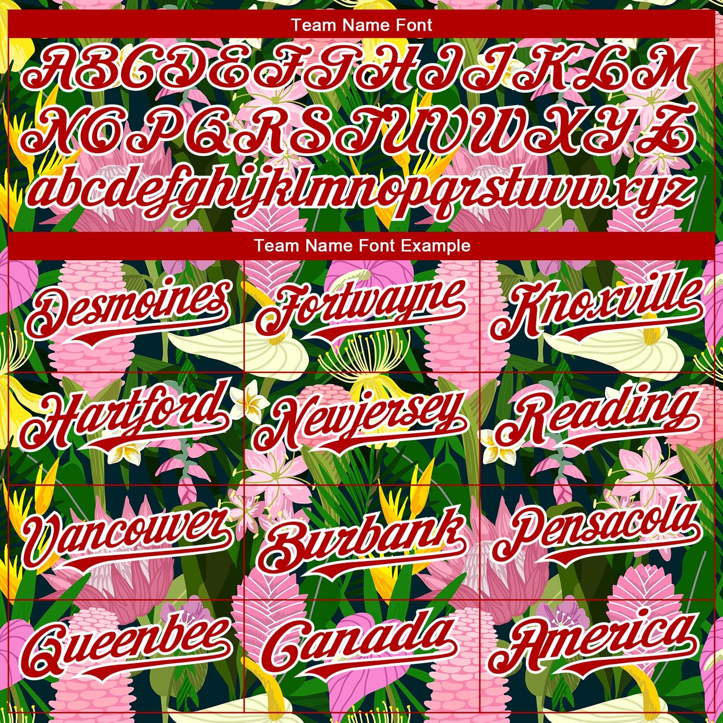 Custom Kelly Green Red-White 3D Pattern Design Tropical Anthurium Flower Authentic Baseball Jersey - Sky-Custom