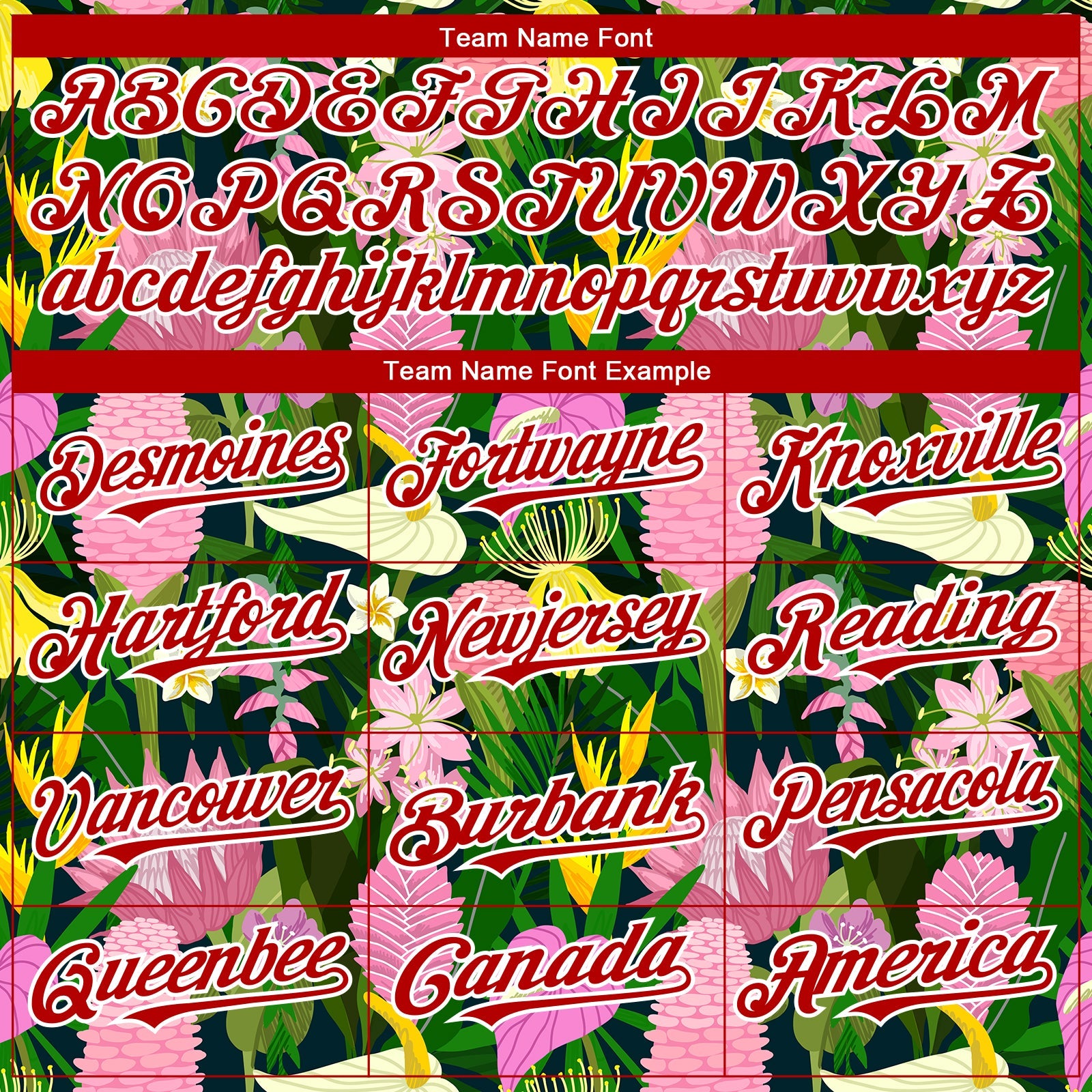 Custom Kelly Green Red-White 3D Pattern Design Tropical Anthurium Flower Authentic Baseball Jersey - Sky-Custom