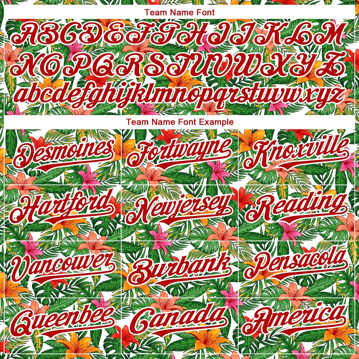 Custom White Red 3D Pattern Design Tropical Flower Authentic Baseball Jersey - Sky-Custom