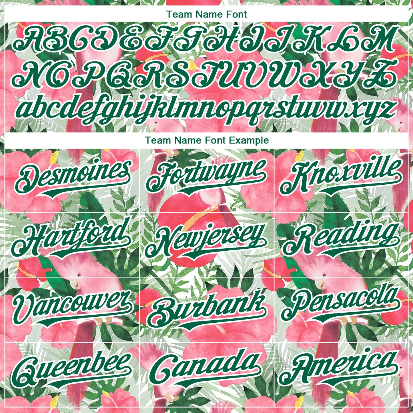 Custom White Kelly Green 3D Pattern Design Tropical Plant And Bird Authentic Baseball Jersey - Sky-Custom