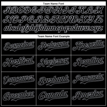 Custom Black Gray 3D Pattern Design Diagonal Stripes Authentic Baseball Jersey - Sky-Custom