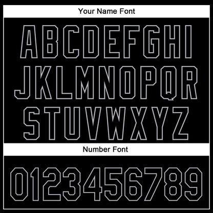 Custom Black Gray 3D Pattern Design Diagonal Stripes Authentic Baseball Jersey - Sky-Custom