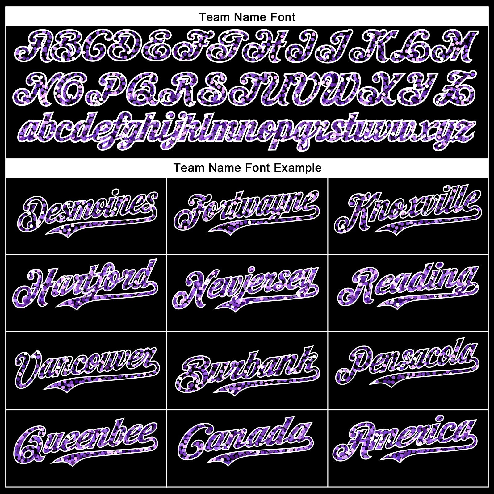 Custom Black Purple-White 3D Pattern Design Abstract Colorful Glittering Dot Authentic Baseball Jersey - Sky-Custom