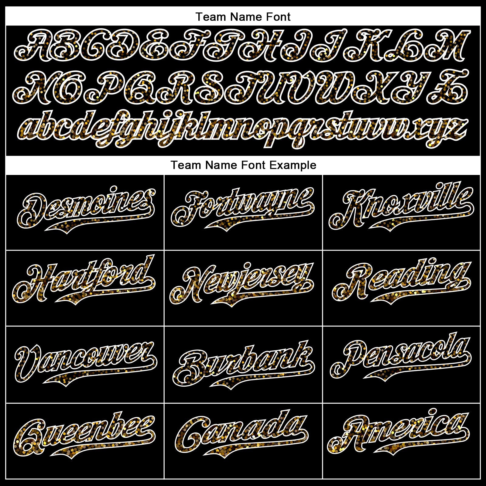 Custom Black Old Gold-White 3D Pattern Design Abstract Colorful Glittering Dot Authentic Baseball Jersey - Sky-Custom
