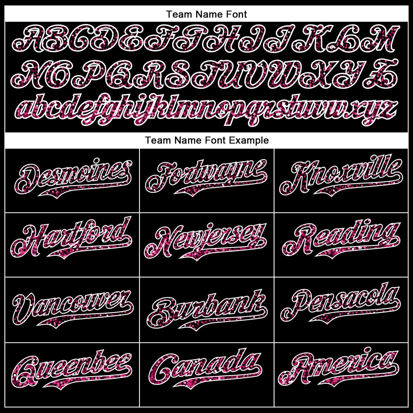 Custom Black Pink-White 3D Pattern Design Abstract Colorful Glittering Dot Authentic Baseball Jersey - Sky-Custom