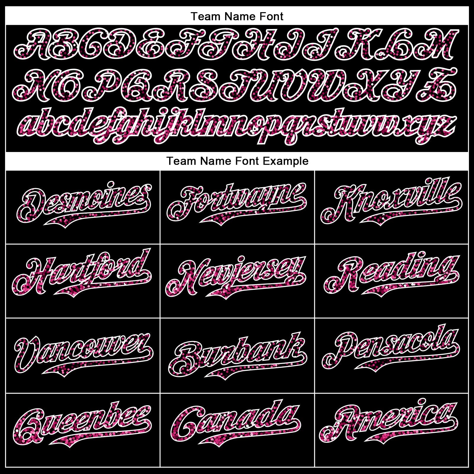 Custom Black Pink-White 3D Pattern Design Abstract Colorful Glittering Dot Authentic Baseball Jersey - Sky-Custom