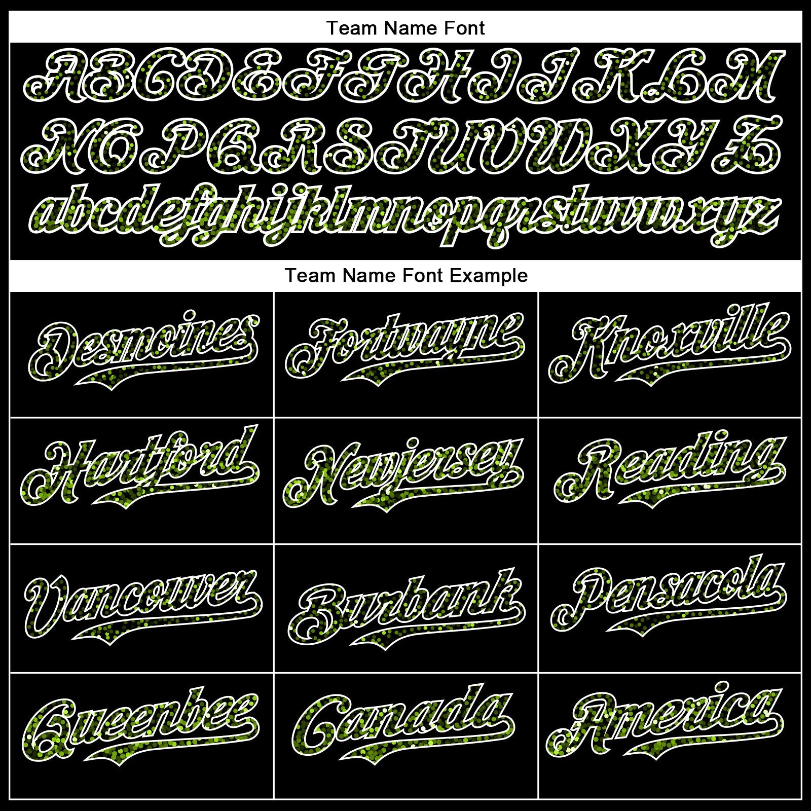 Custom Black Neon Green-White 3D Pattern Design Abstract Colorful Glittering Dot Authentic Baseball Jersey - Sky-Custom