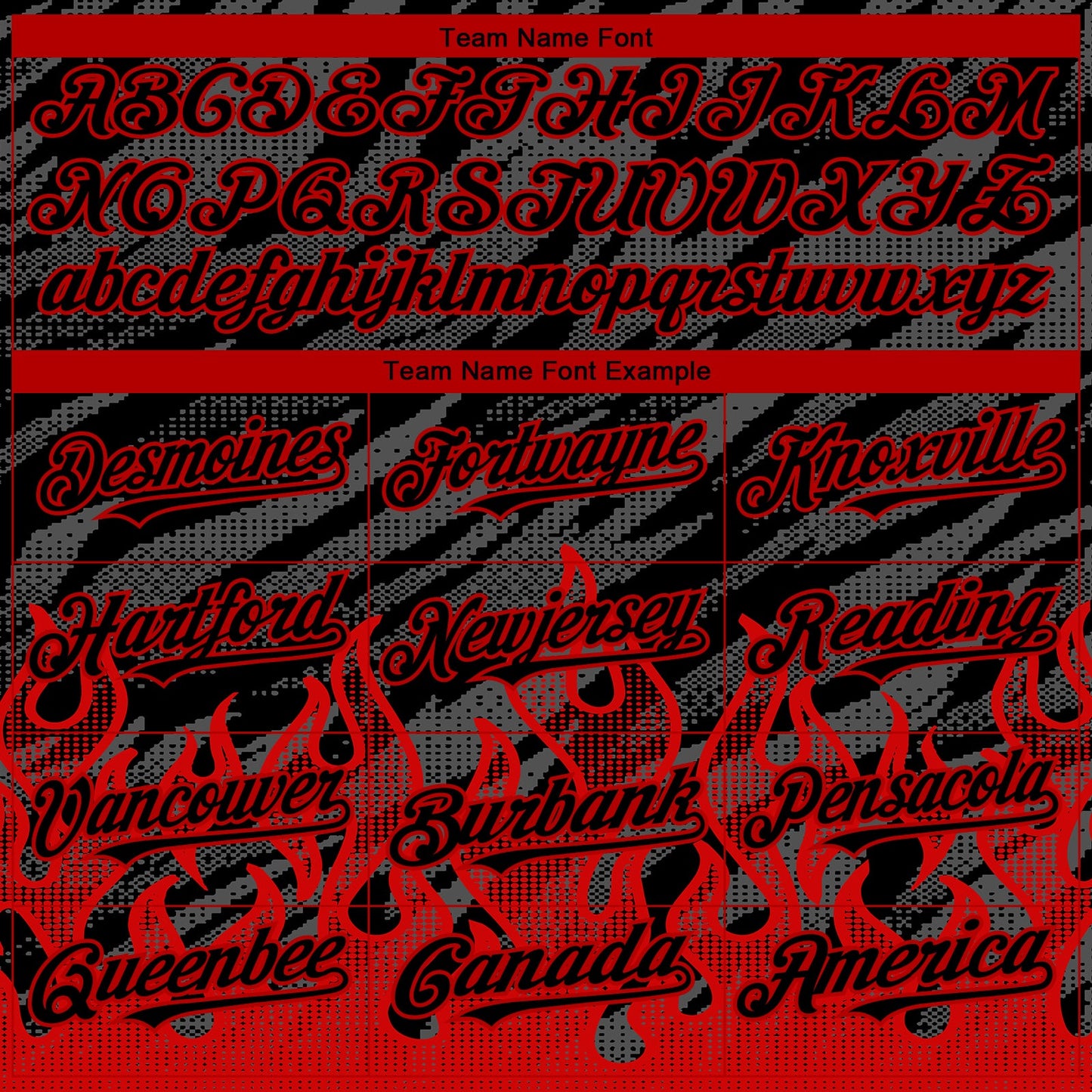 Custom Black Red 3D Pattern Design Flame Authentic Baseball Jersey - Sky-Custom