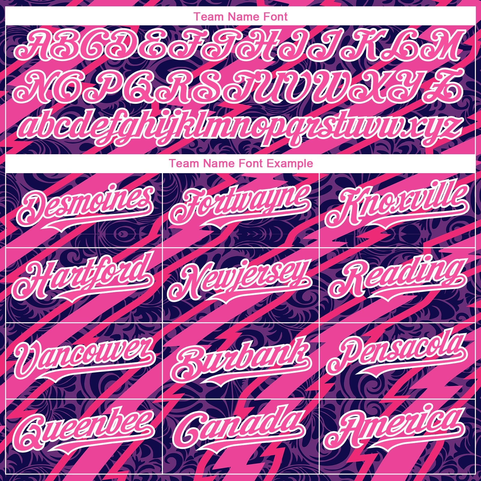 Custom Purple Pink-White 3D Pattern Design Zigzag Authentic Baseball Jersey - Sky-Custom
