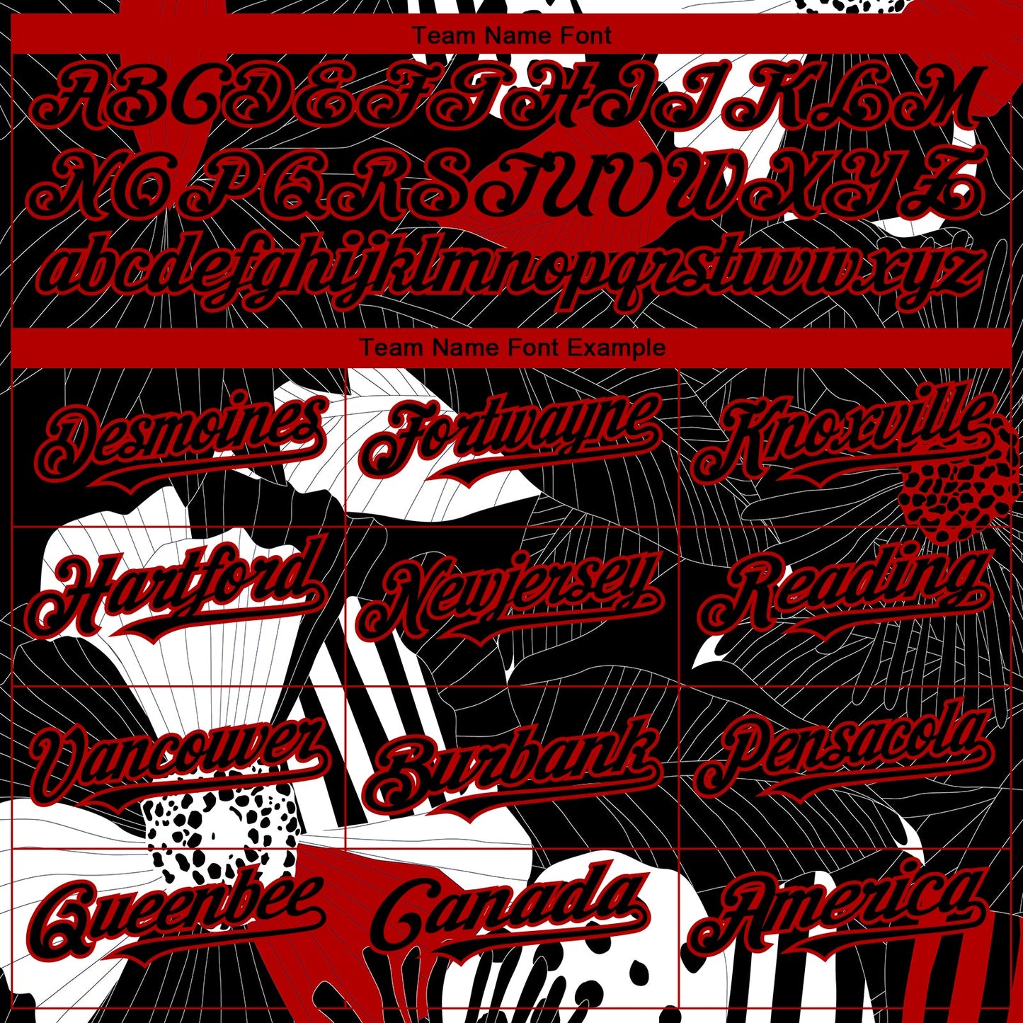 Custom Black Red-White 3D Pattern Design Flower Authentic Baseball Jersey - Sky-Custom