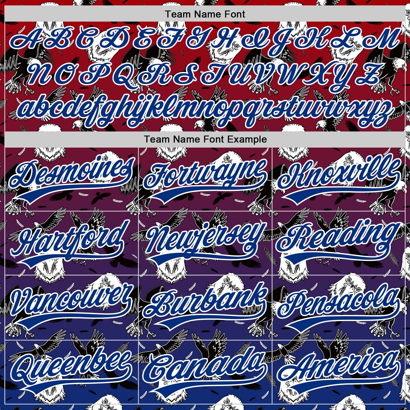 Custom Red Royal-White 3D Pattern Design American Eagle Authentic Baseball Jersey - Sky-Custom