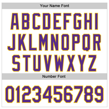 Custom White Purple-Yellow 3D Pattern Design Rave Monster Authentic Baseball Jersey - Sky-Custom