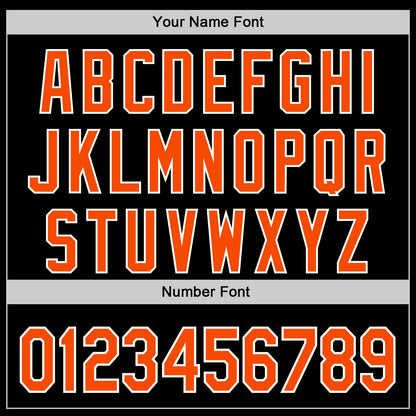 Custom Navy Orange-White 3D Pattern Design Rave Phoenix Authentic Baseball Jersey - Sky-Custom