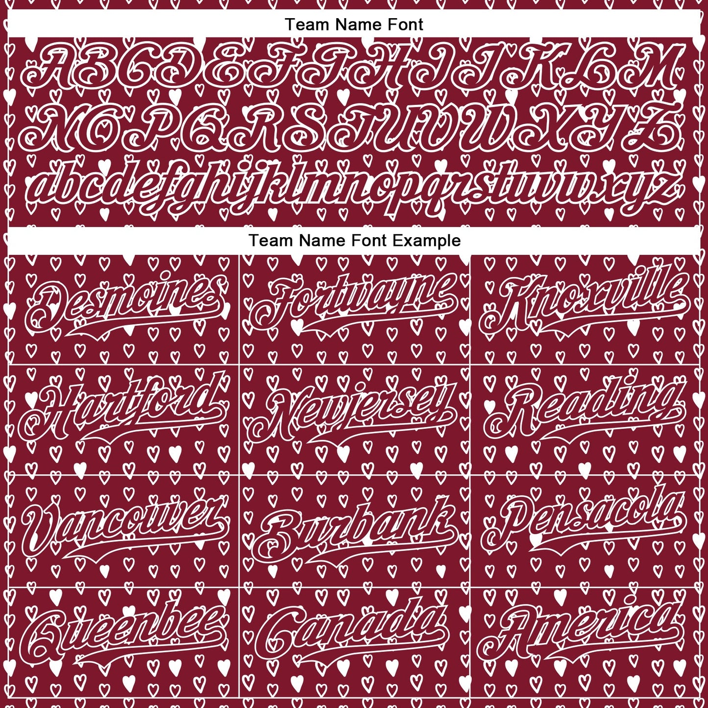 Custom Crimson White 3D Pattern Design Hearts Authentic Baseball Jersey - Sky-Custom