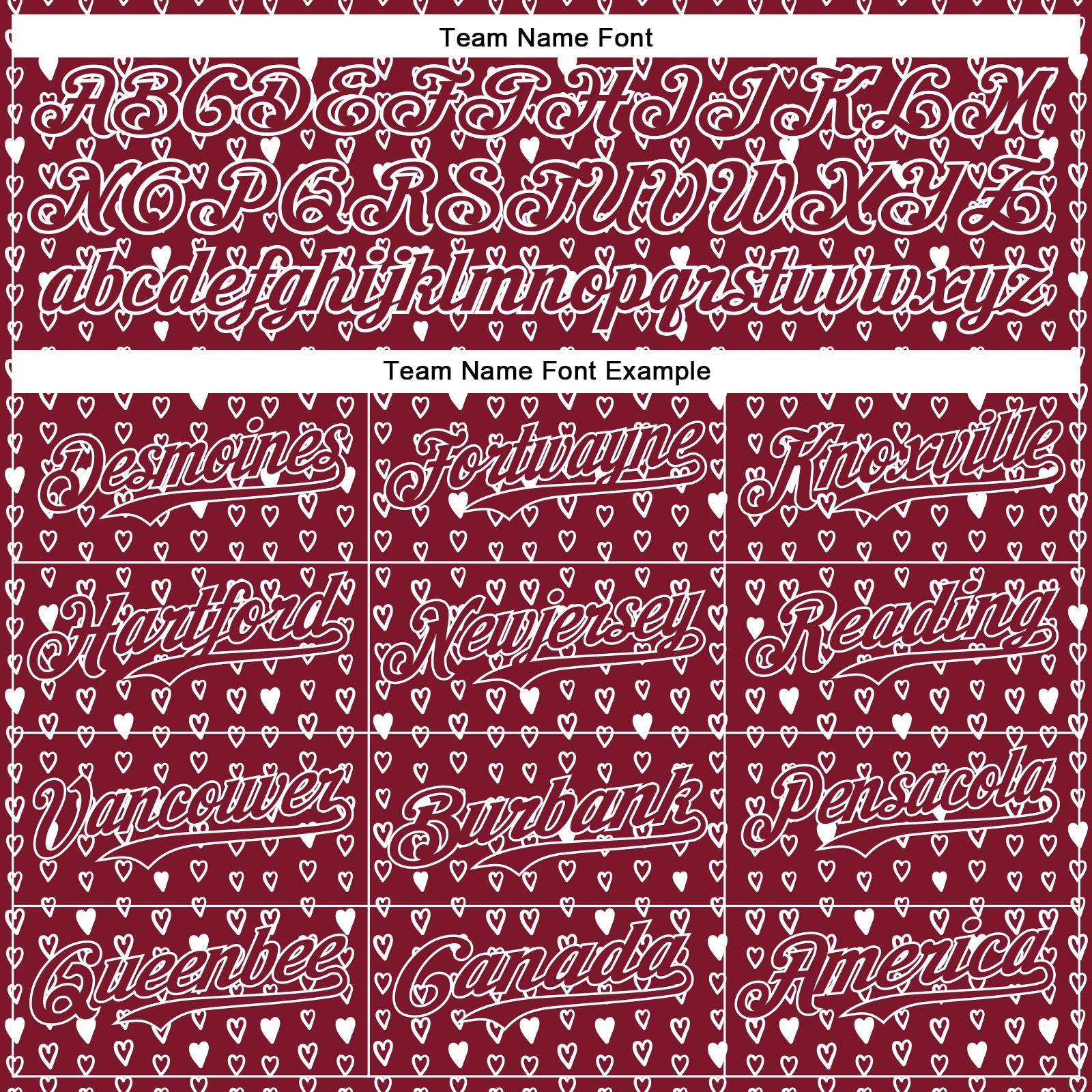 Custom Crimson White 3D Pattern Design Hearts Authentic Baseball Jersey - Sky-Custom