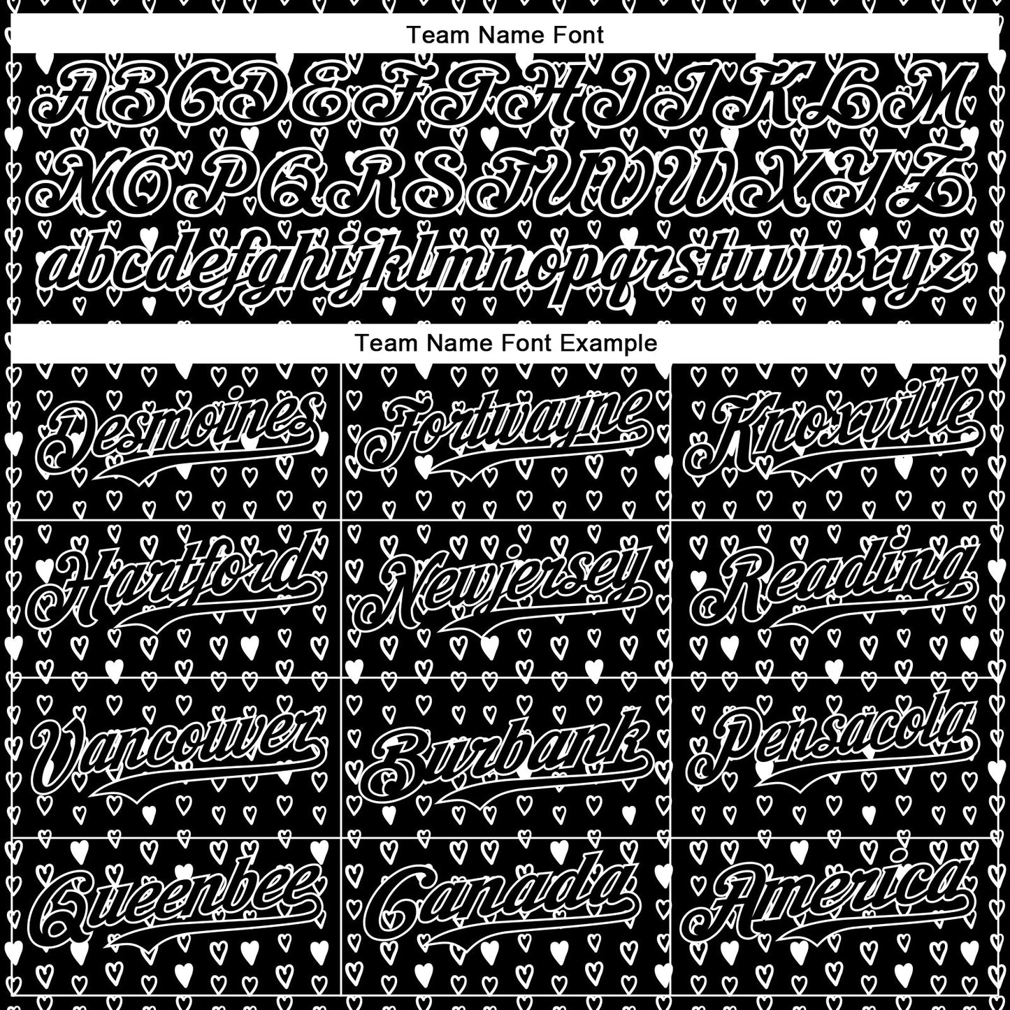 Custom Black White 3D Pattern Design Hearts Authentic Baseball Jersey - Sky-Custom
