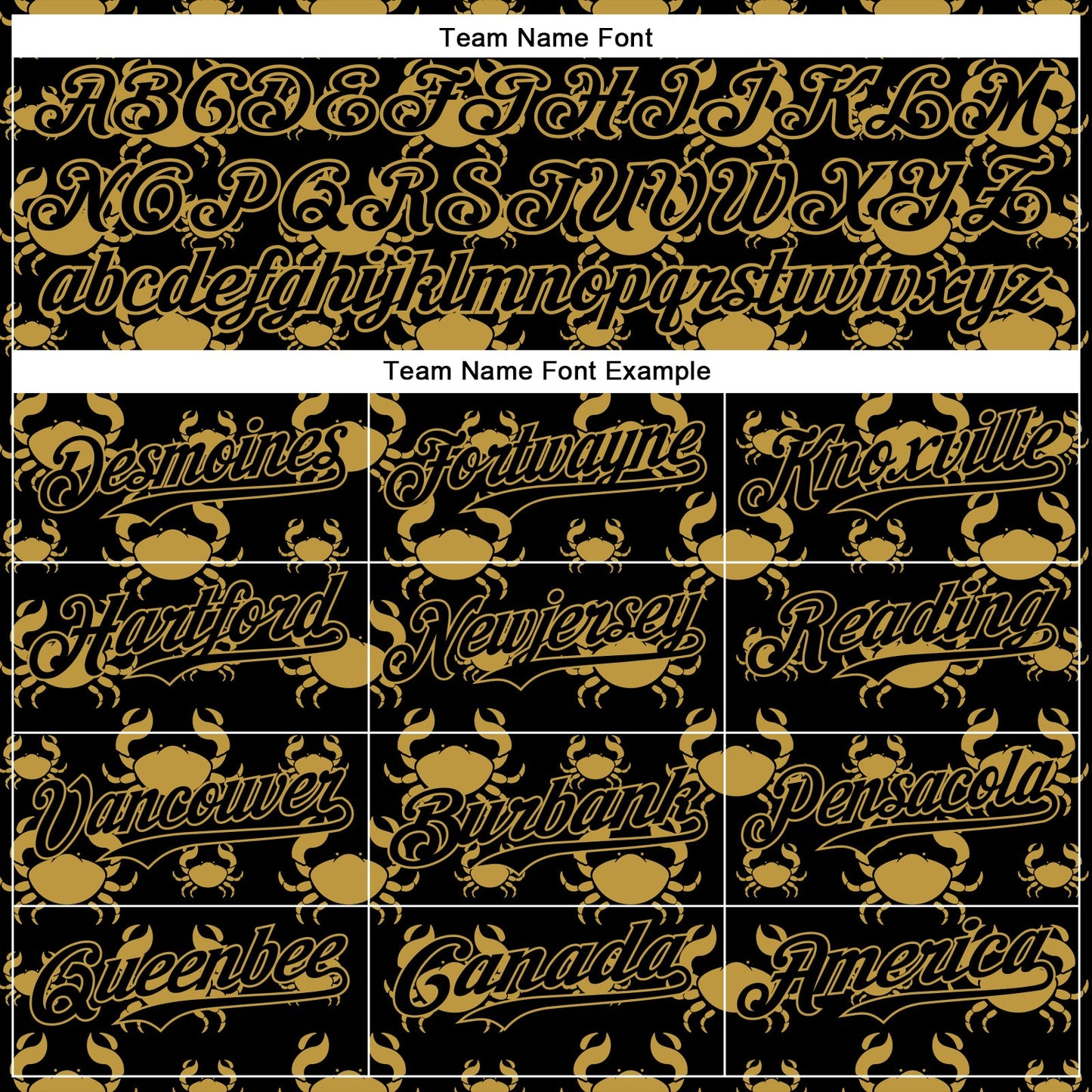 Custom Black Old Gold 3D Pattern Design Animal Crab Fruit Lemon Authentic Baseball Jersey - Sky-Custom