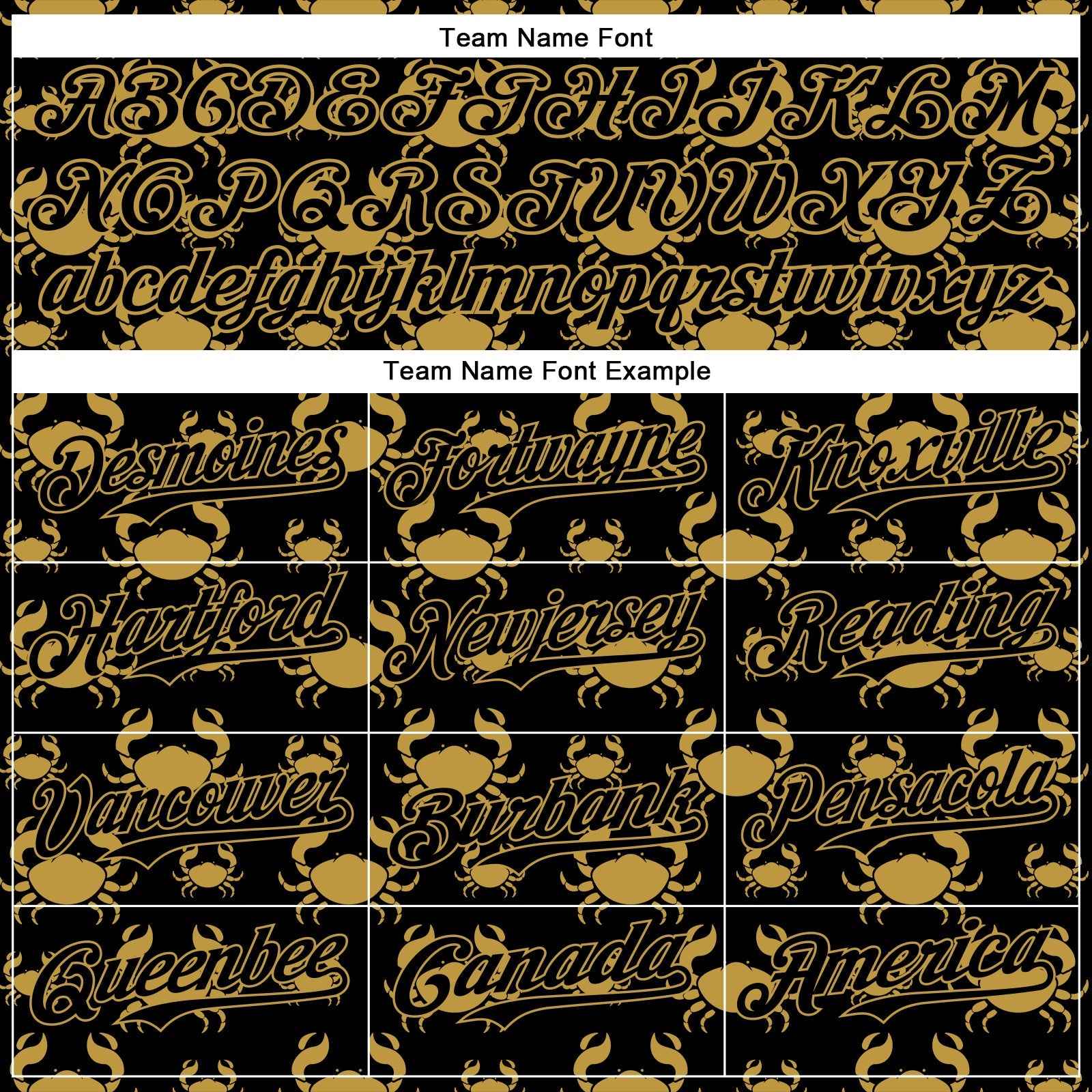 Custom Black Old Gold 3D Pattern Design Animal Crab Fruit Lemon Authentic Baseball Jersey - Sky-Custom