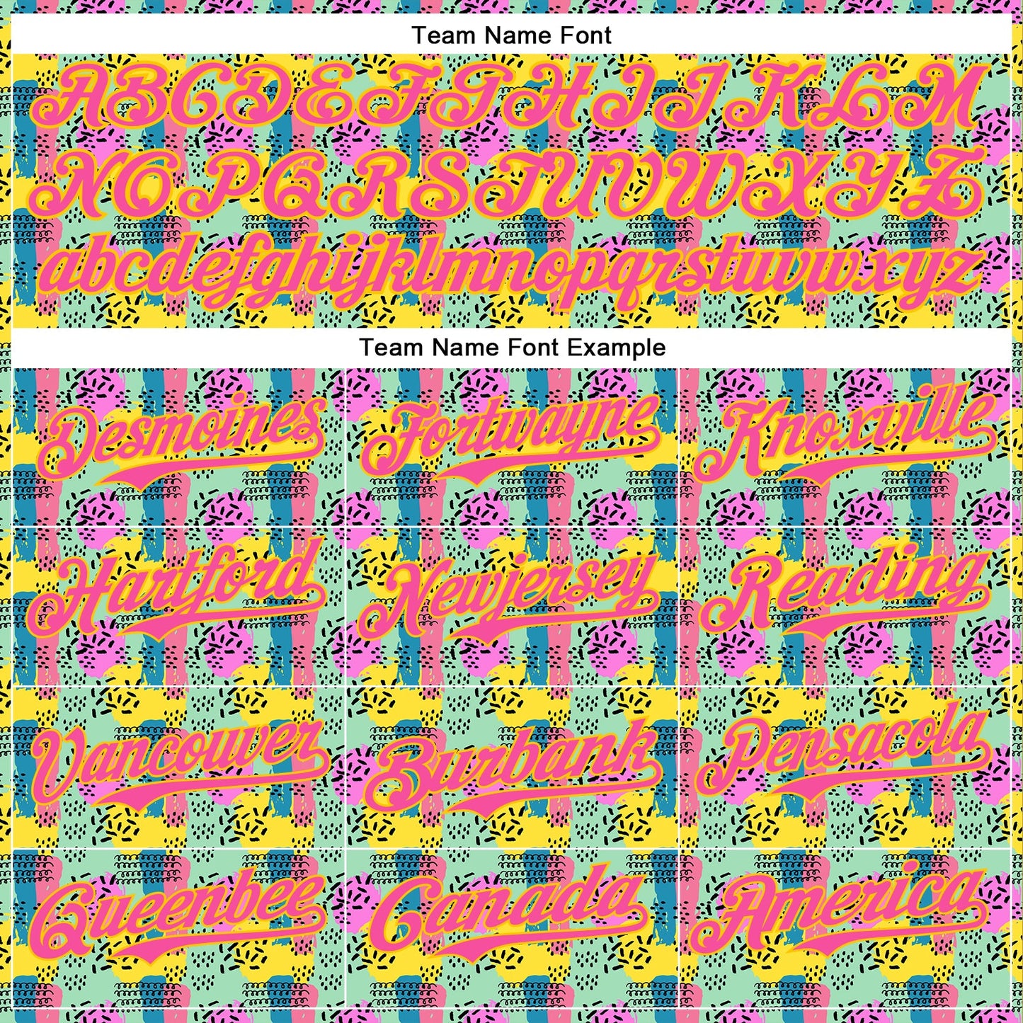 Custom Green Pink-Yellow 3D Pattern Design Color Brush Blocks Authentic Baseball Jersey - Sky-Custom