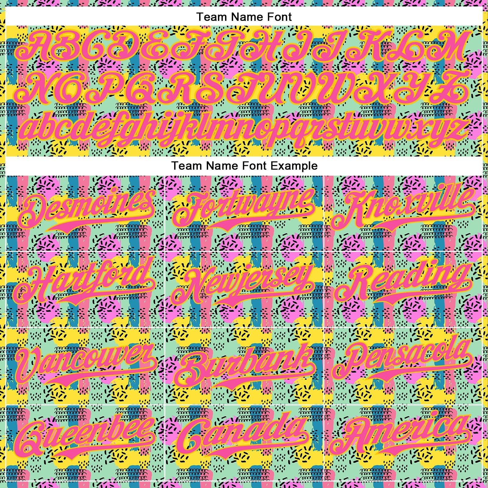 Custom Green Pink-Yellow 3D Pattern Design Color Brush Blocks Authentic Baseball Jersey - Sky-Custom