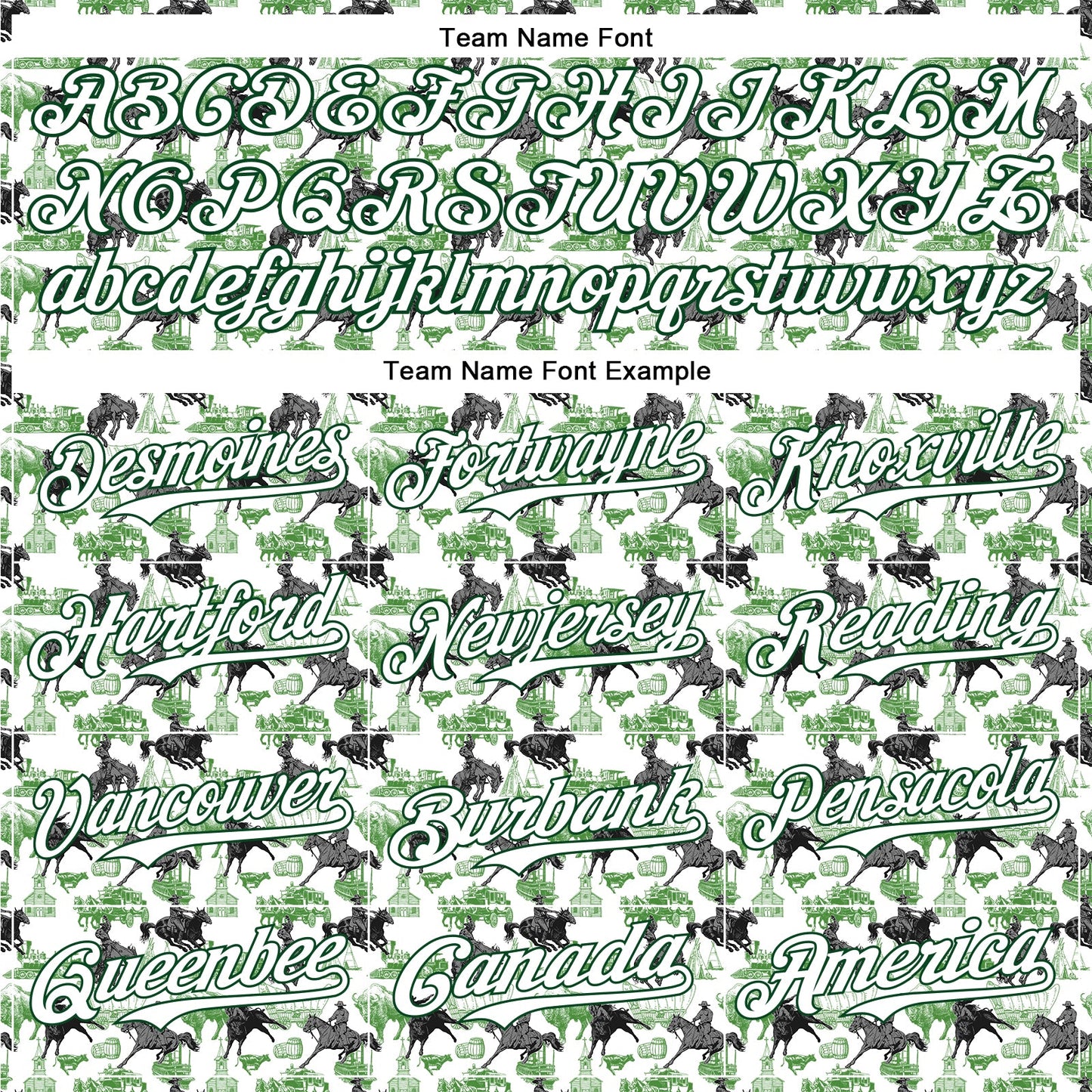 Custom White Green 3D Pattern Design Rodeo Cowboy Authentic Baseball Jersey - Sky-Custom